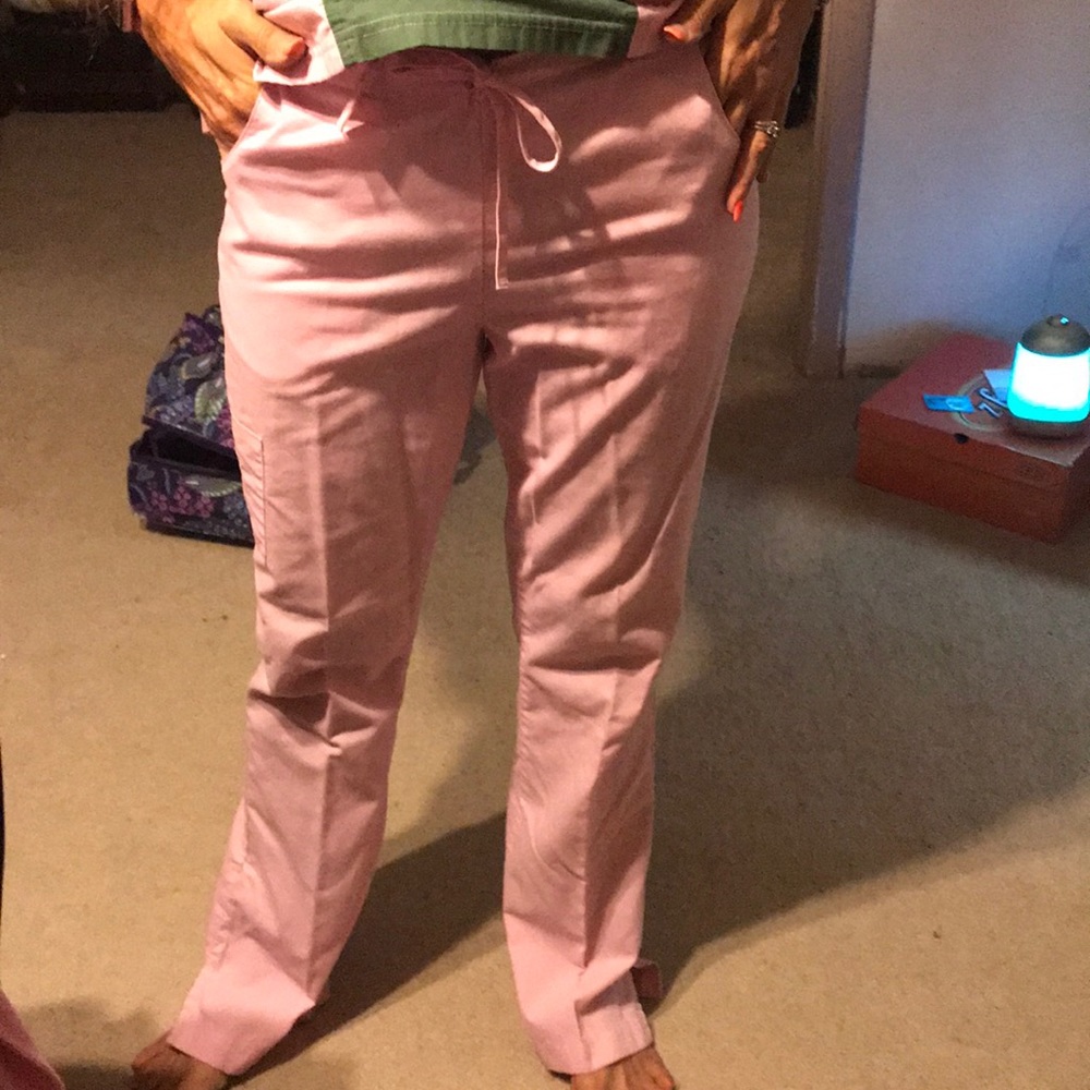Pink scrub pants